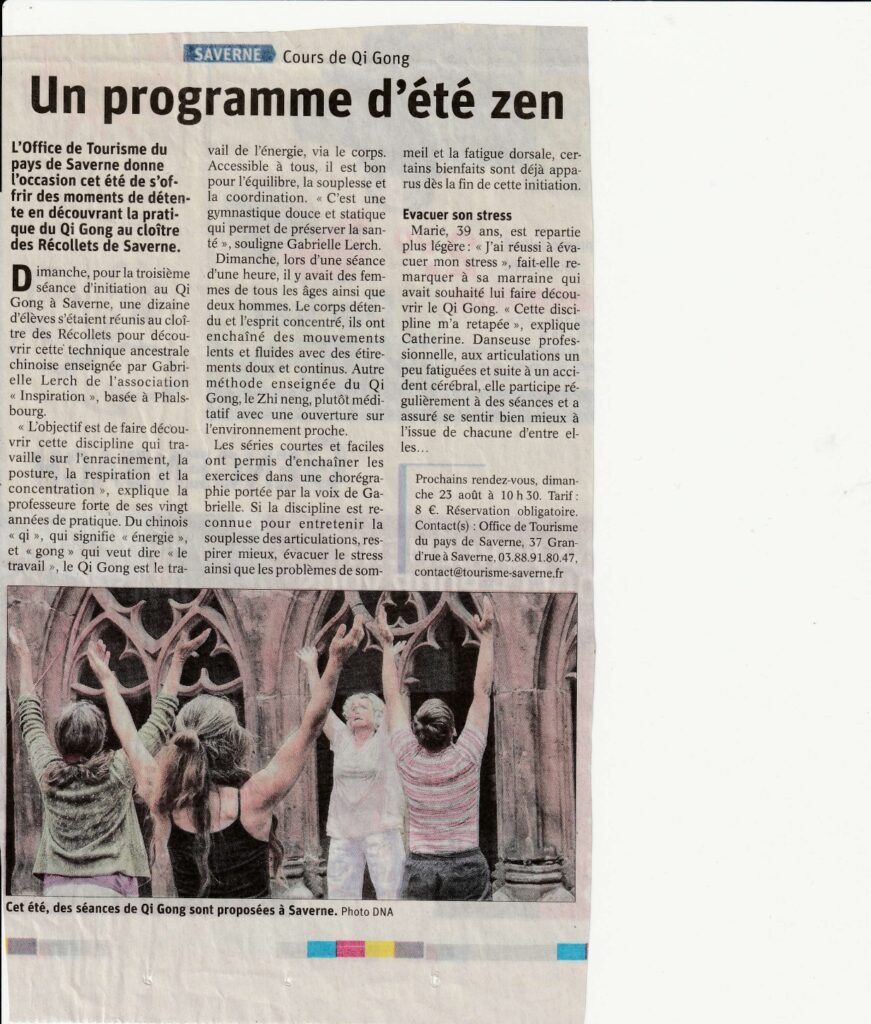 Un programme d'été zen