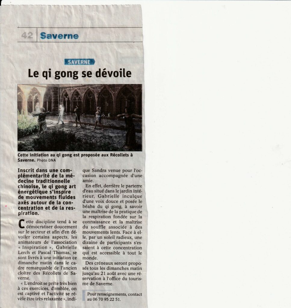 Le Qi Gong se dévoile